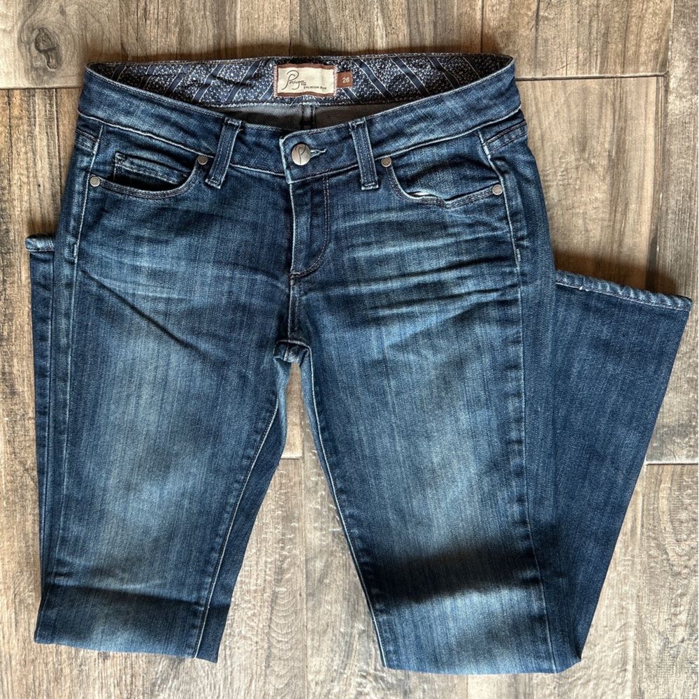 PAIGE Women's Blue Heights Jeans